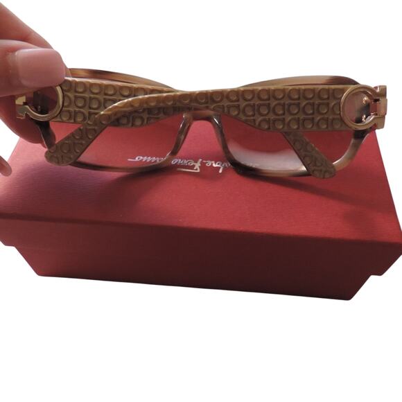 Salvatore Ferragamo Tortoise Shell Framed Sunglasses With Case - Picture 2 of 8